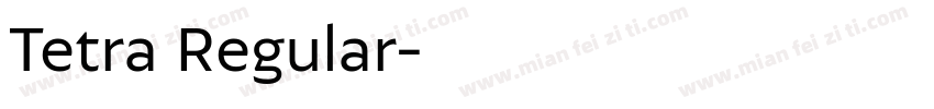 Tetra Regular字体转换